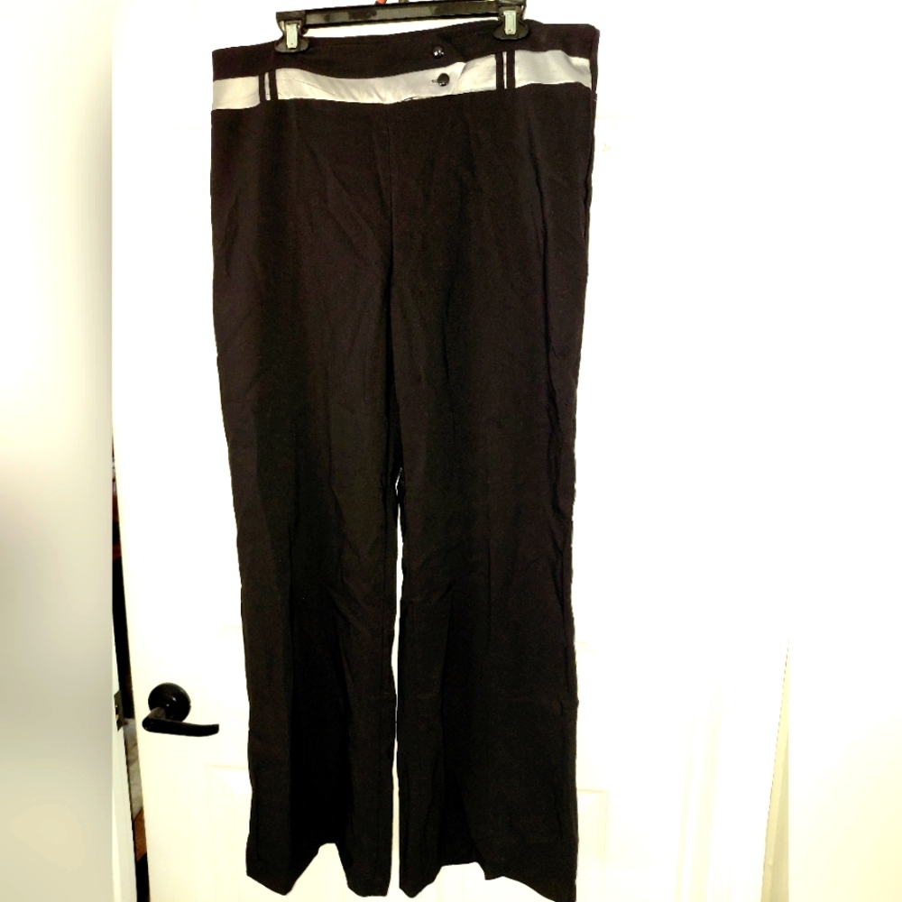 Dots Black and Silver Wide Leg Pants